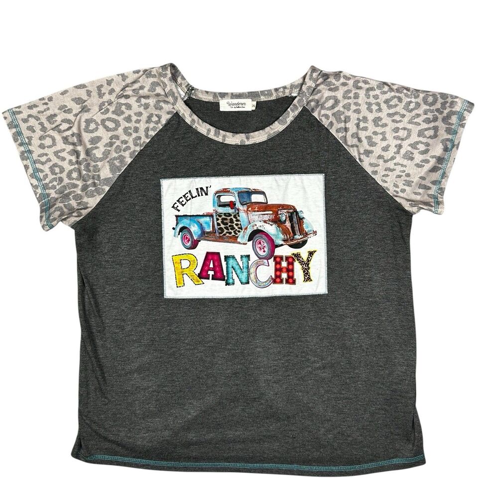 WANDERER by Southern Grace “Feelin’ Ranchy” Women’s Size‎ 2XL Grsphic T- Shirt